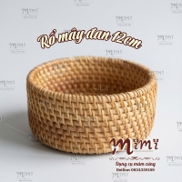 Rổ mây đan 12cm đựng xôi